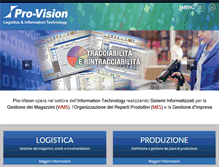 Tablet Screenshot of pro-vision.it