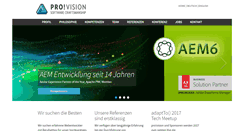 Desktop Screenshot of pro-vision.de